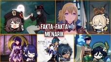 Fakta-fakta Menarik Karakter Genshin Impact | Venti | Raiden | Kaeya | Hu tao | Jean | Genshin indo