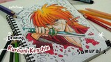 Drawing Rurouni Kenshin ❤️//Hittokiri battousai//Samurai X