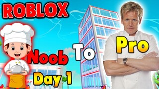 Becoming Top Restaurant in Roblox My Restaurant (Day1)