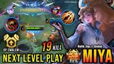 19 Kills!! Next Level Play Miya with This Emblem 100% Unstoppable - Build Top 1 Global Miya ~ MLBB