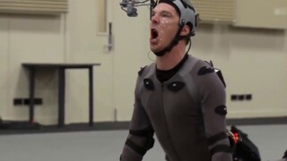 "The Hobbit" Benny as Smaug motion capture clips movie and behind-the-scenes synchronous editing lef