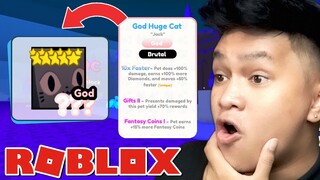 SECRET PET "GOD HUGE CAT" Grabe to!! Pet Simulator X