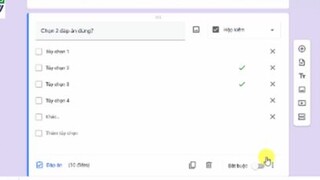 Tìm hiểu các loại câu hỏi trắc nghiệm trên Google form - biểu mẫu