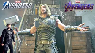 Thor Meets Fake Thor With Infinity War/Endgame Suit - Marvel's Avengers Game (2021)