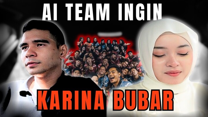 SATU AITEAM NAK KARINA BUBAR !! RINA LAP AIR MATA KANDA !!