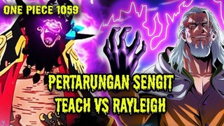 SPOILER 1059 !! SANGAR, TEACH SERANG MARKAS HANCOCK | RAYLEIGH VS TEACH ( ONE PIECE )