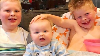 Adorable Big Brothers Encouraging Their Little Babies 👶👦 Super Cute Baby Video 2019