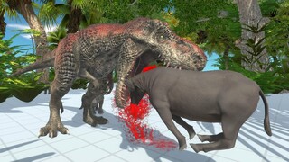 T-REX HUNTING IN THE JUNGLE - Animal Revolt Battle Simulator