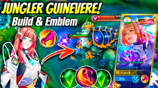 GUINEVERE JUNGLER IS SO OP!🤯NEW BUILD & EMBLEM🔥LEGEND SKIN GAMEPLAY💜