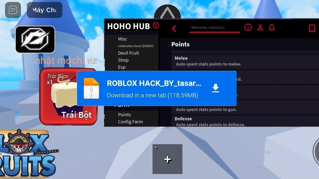 DOING A RAID WITH A HACKER ON ROBLOX BLOX FRUIT 