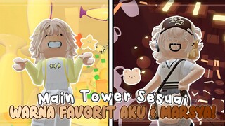 MAIN TOWER SESUAI WARNA FAVORIT!! 🎨 Tower Of Drinks! | Roblox Indonesia 🇮🇩 |