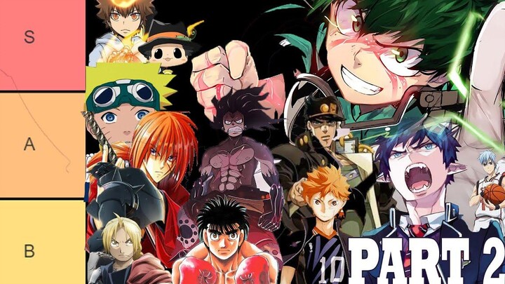 9 FIRST PART 2 Tier List Shonen Anime 2010 ` โดย 9FIRST