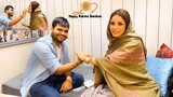 Shehnaaz Gill ❤️ Celebrating First Time Raksha Bandhan 😊 Special Moment 😋  With Kaushal