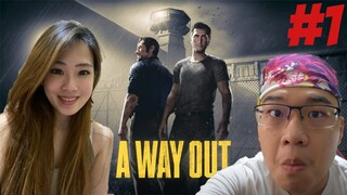 Yahh KITA MASUK PENJARA!!  | A WAY OUT INDONESIA #1