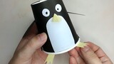 เซียวจวงสร้างนกเพนกวินถ้วยกระดาษด้วยมือ ของเล่นทำมือ DIY มาเล่นกับลูก ๆ ของคุณกันเถอะ!