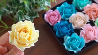 Course on making roses with pad paper by Japanese paper art talent Pen