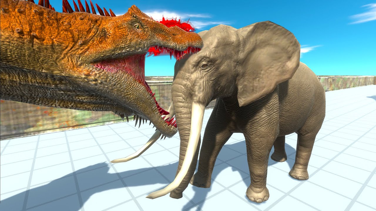 dinosaur size comparison elephant