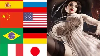 The Dubbing Comparison of Mrs. Eight Feet 9 Countries | Resident Evil 8 Village