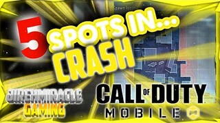 5 Best Spots in CRASH | Call Of Duty Mobile