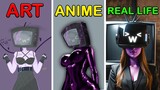 TV Girl but ART vs Anime vs Real life