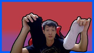 ASMR Ripping New Ankle Socks