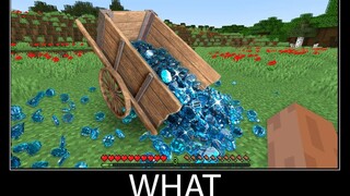 Minecraft รออะไร meme part 118 minecraft ที่เหมือนจริง Diamonds