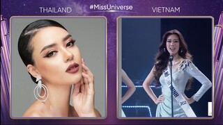 Miss Universe 2020 - Amanda Obdam and Khánh Vân - Miss Universe Thailand and Miss Universe Vietnam