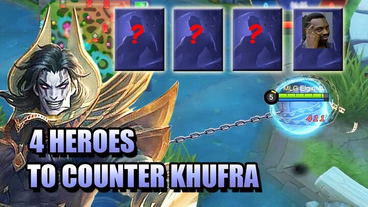 FOUR HEROES THAT CAN COUNTER KHUFRA 😈