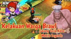 Kelakuan Warga Brawl Saat Ketemu Tukang Tarik Kolor