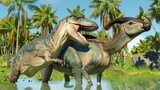 ALBERTOSAURUS PACK HUNTING IN JUNGLE - Jurassic World Evolution 2