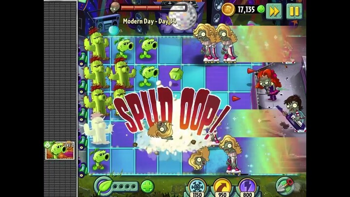 Game  Plants vs.Zombies 2  Modern Day — Day 34