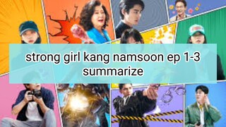 strong girl namsoon summarize story 1-3 episode