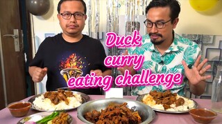 SPICY DUCK CURRY EATING CHALLENGE Manipuri ||  MOROK ASABA NGANU THONGBA chaba hanba tanaba manipur