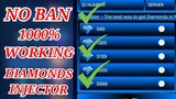 DIAMONDS INJECTOR NO BAN 100% WORKING ||UNLI BP AND DIAMONDSâˆšâˆš MOBILE LEGENDS