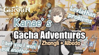 [ENG SUB] Kanae's Genshin Gacha Becomes a Whole Different Game (Zhongli + Albedo) [Nijisanji]