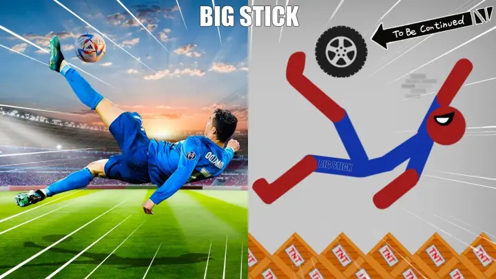20 Min Real Football vs Stickman 🤣 Stickman Dismounting funny moments 🤣 Like a Boss Compilation