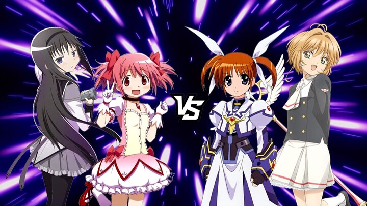 Magical Girls Battle! Kaname Madoka and Akemi Homura vs. Kinomoto Sakura and Takamachi Nanoha