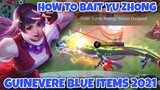 GUINEVERE BLUE ITEM BUILD 2021 COMPLETE GUIDE - HOW TO BAIT YU ZHONG - KOF SKIN - MOBILE LEGENDS