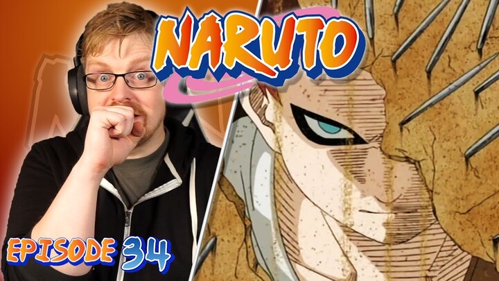 Akamaru Trembles: Gaara's Cruel Strength! | Naruto Episode 34 Reaction