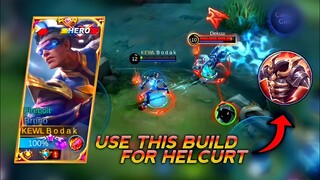 BRUNO BUFF | USE THIS BUILD FOR HELCURT | TOP GLOBAL BRUNO BEST BUILD 2021 - MARKSMAN JUNGLE META