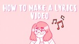 #2: HOW TO MAKE LYRICS VIDEO (WHAT EDITOR DO I USE) | HEYITZPATCHOT