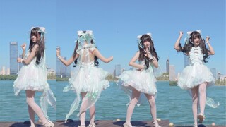 【触摸天空】06年的少女可以摸到天空嘛！(｡ì _ í｡)湖里竟然有大爷在游泳！！！2019-BDF