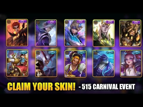 CARNIVAL PARTY - GET EPIC, SPECIAL OR ELITE SKIN (MUST WATCH) MOBILE LEGENDS BANG BANG