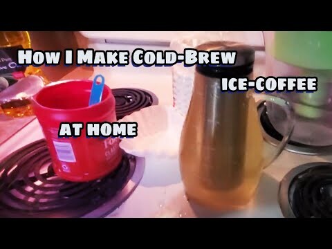 ☕ How to make Cold Brew Ice Coffee ☕ 😎