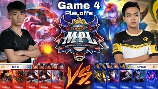 EXE vs ONIC [Game 4 Bo5] | (FILIPINO) MPL-PH S7 Playoffs Day 2 |  MLBB