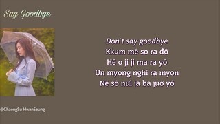[Phiên âm tiếng Việt] Say Goodbye - Song Haye (Hotel Del Luna OST Part.11)