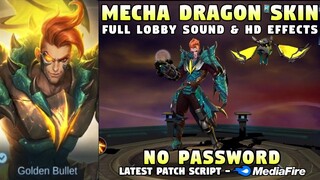 Claude Mecha Dragon Skin Script No Password | Claude Epic Skin Script | Mobile Legends