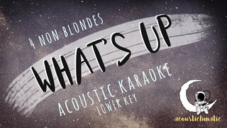 WHAT'S UP 4 Non Blondes (Acoustic Karaoke/Lower Key)