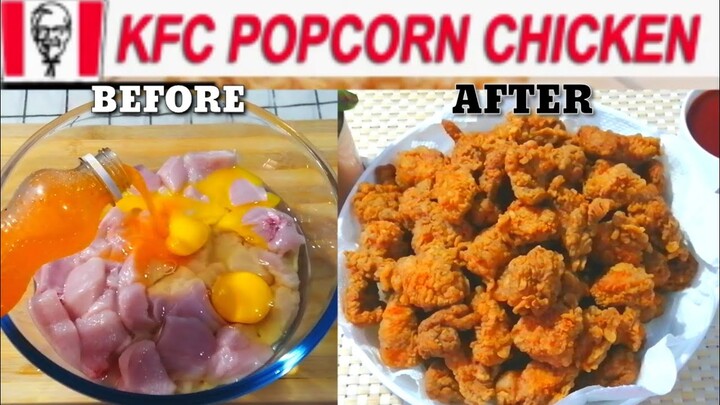 GINAWA KO ITO ANG SARAP PALA | POPCORN CHICKEN KFC STYLE | KFC POPCORN CHICKEN