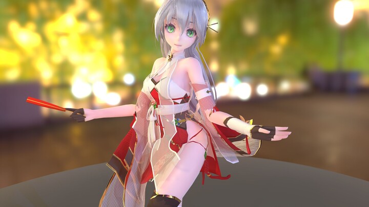 [MMD/Send to the Bright Moon] Musim semi, di bawah salju, kuncup musim semi mulai terbentuk